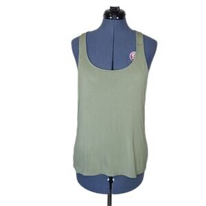Joy Lab active workout tank top olive green women's small